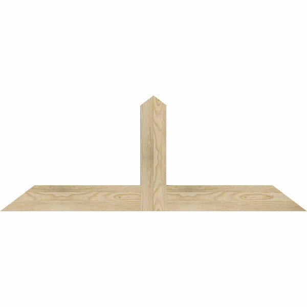 Ekena Millwork Portland Rough Sawn Timber Gable Bracket, Douglas Fir, 48"W x 18"H x 2"D x 4"F, 9/12 Pitch GBW048X18X0204POR00RDF - main